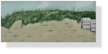 Strandpanorama 3, 2023 
Triptichon 30 x 60 cm, 
(120)